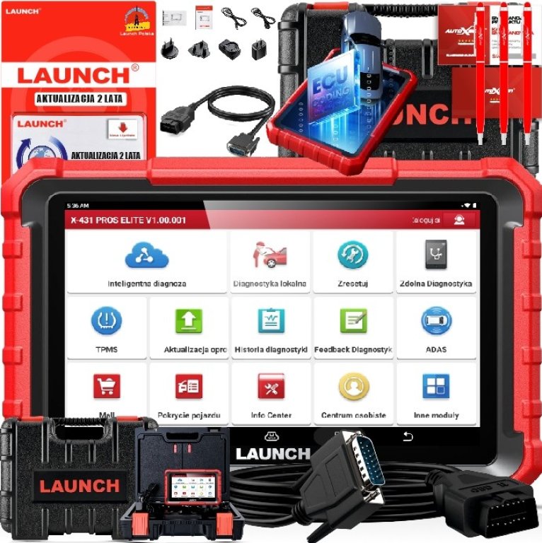 Launch X-431 PROS ELITE + ADAPTER VAG 2+2 PIN 5