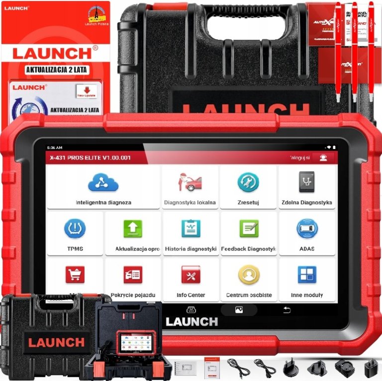 Launch X-431 PROS ELITE + ADAPTER VAG 2+2 PIN 8