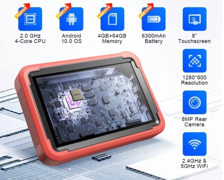LAUNCH x431 PROS 5 wersja 5.0 na 2024r. CANFD, DBSCAR 7, EU ,2 LATA UPDATE 7