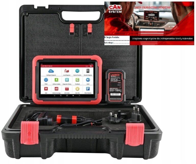 LAUNCH X431 PROS V 5.0 + 2 walizki MODEL CZERWONY 23r JPL 2 LATA AKTU 5