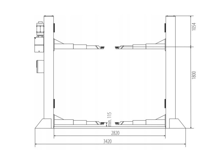 PODNOSNIK-DWUKOLUMNOWY-AUTOMAT-BESTLIFT-4-2-T-242-Kod-producenta-242DDE