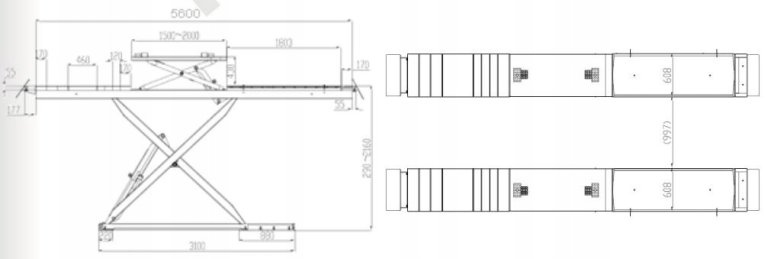 Podnosnik-nozycowy-diagnostyczny-Bestlift-ND50PL-EAN-GTIN-5905054600112