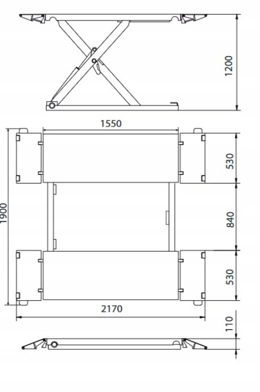 PODNOSNIK-Nozycowy-Mobilny-120cm-MT350E-XL-Grubber-1200MM-230VOL-Minimalna-wysokosc-podnoszenia-110-mm