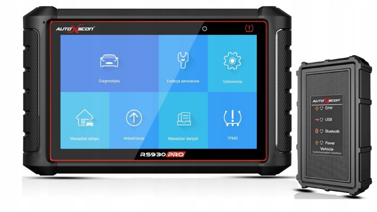 AUTOXSCAN RS930Pro TPMS + OSCYLOSKOP 4CH PL tester komputer 7