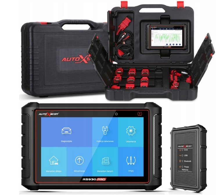 AUTOXSCAN RS930Pro TPMS + OSCYLOSKOP 4CH PL tester komputer 8