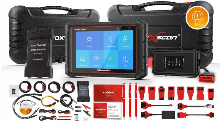 AUTOXSCAN RS930Pro TPMS + OSCYLOSKOP 4CH PL tester komputer 1