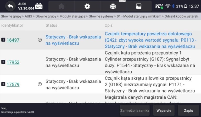 TESTER DIAGNOSTYCZNY AUTOXSCAN RS910 PRO TS 2