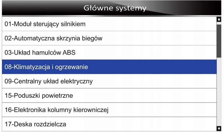 TESTER DIAGNOSTYCZNY RS830PRO VW AUDI SEAT SKODA 8